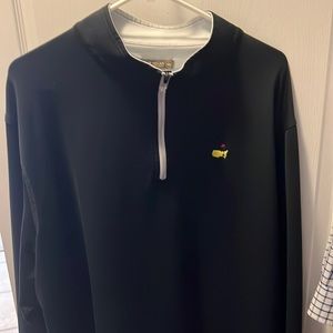 Black XXL Peter Millar Masters Pullover Q-Zip